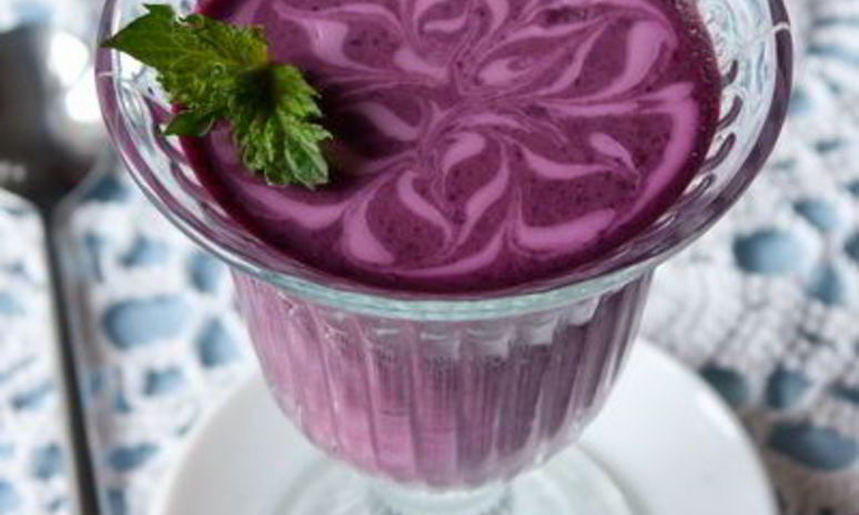 Рецепт чернично-сливочного желе