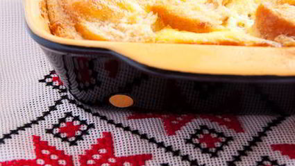 карамельный хлебный пудинг