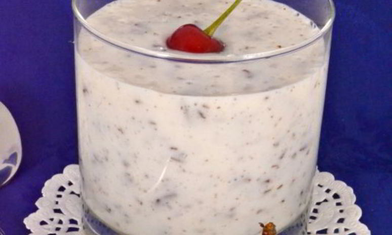 Рецепт кефирного десерта с шоколадом