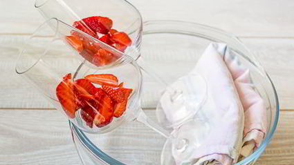 клубничное желе с шампанским