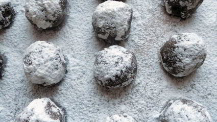 клюквенно-мятные шоколадные конфеты