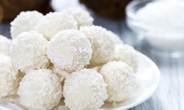 Рецепт кокосовых конфет с миндалем