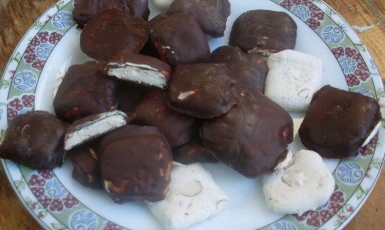 Рецепт конфеток нуга в шоколаде