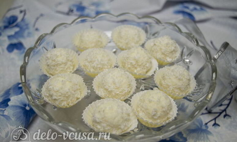 Рецепт конфет из кокосовой стружки и сгущенки