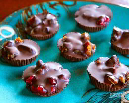 Конфеты из темного шоколада