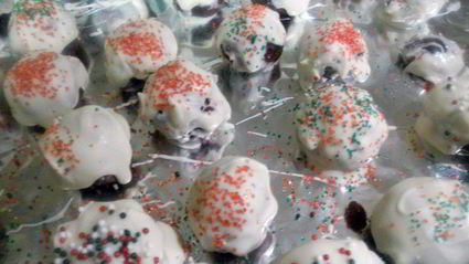 рождественские конфеты красный бархат