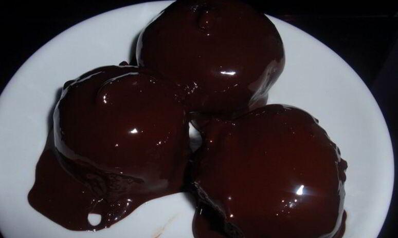 Рецепт шоколадна-творожных конфетки
