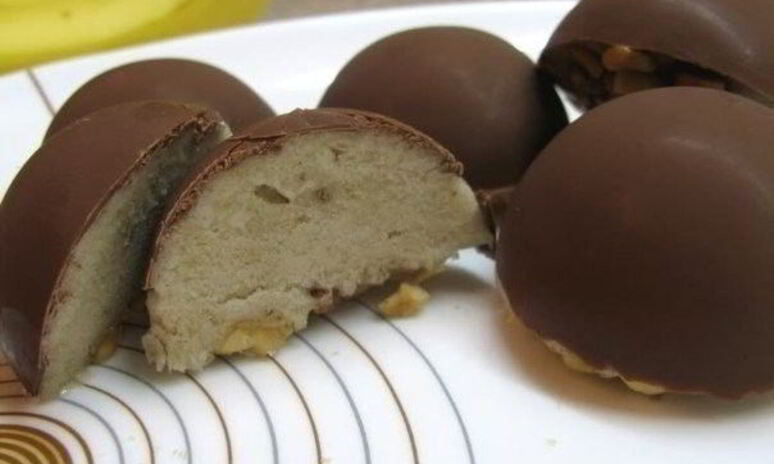 Рецепт шоколадных конфет банановый бонжур
