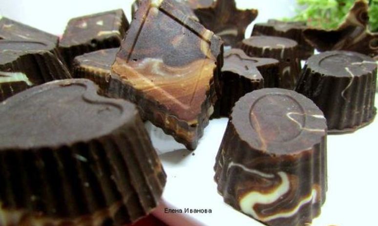 Рецепт шоколадных конфет радужных