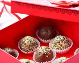 Шоколадные конфеты с фундуком