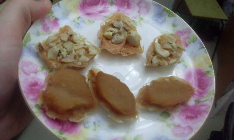 Рецепт яблочных конфет без сахара с фундуком