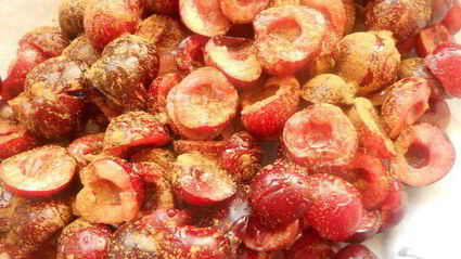 крамбл с черешней