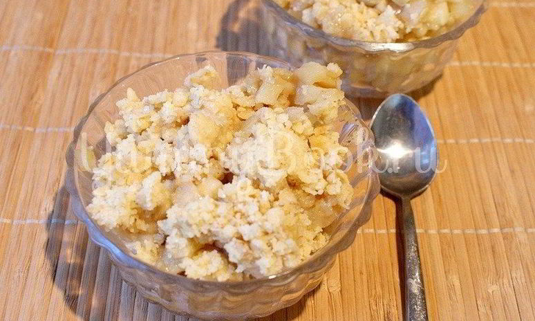 Рецепт крамбля с яблоками