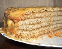 Бабушкин Рыжик с заварным кремом