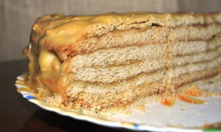 Рецепт бабушкиного рыжика с заварным кремом