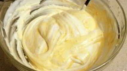 бисквит с творожным кремом