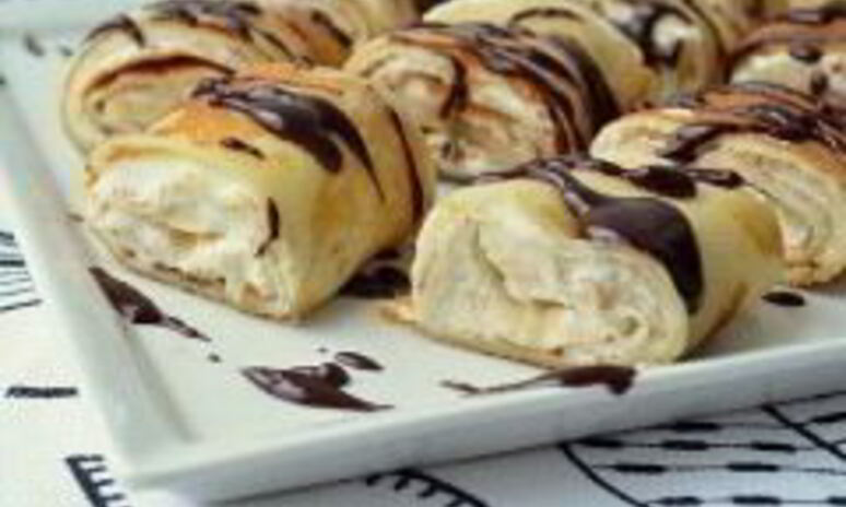 Рецепт блинчиков с творожным кремом