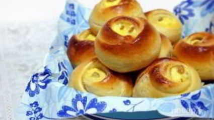 булочки с творожным кремом