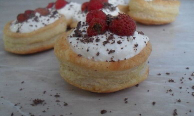 Рецепт гнездышек с творожным кремом