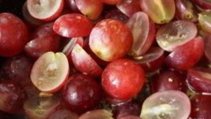 грушевый крем с виноградом