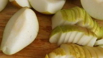 грушевый крем с виноградом