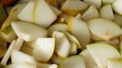 грушевый крем с виноградом