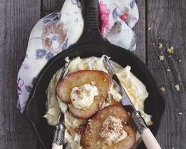 Груши с кремом из маскарпоне