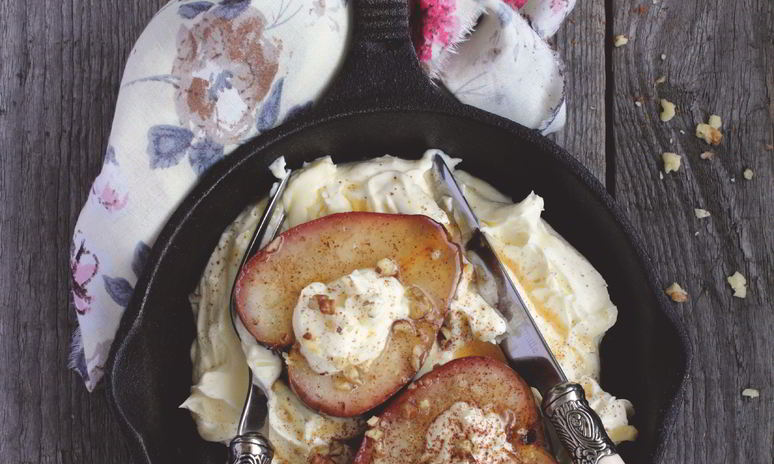 Рецепт груш с кремом из маскарпоне