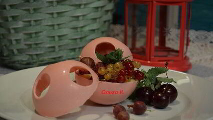 клубничные шоколадные шары с лимонным кремом