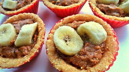 корзиночки десертные с кремом и бананом