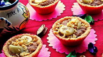 корзиночки десертные с кремом и бананом