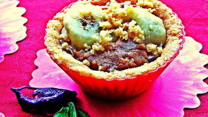 корзиночки десертные с кремом и бананом