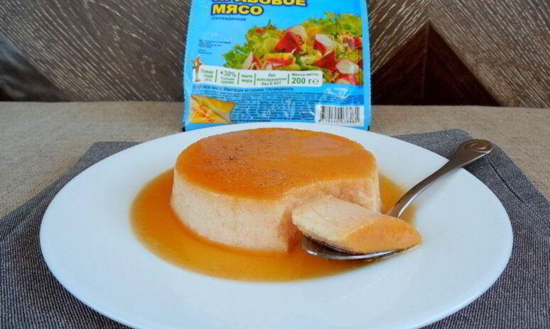 Рецепт крабового крема-карамели