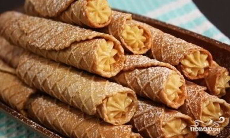 Рецепт крема для вафельных трубочек