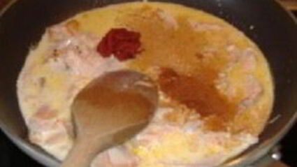 кремовая паста с лососем