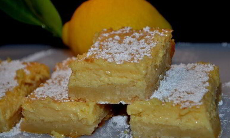 Рецепт кремовых лимонных квадратиков