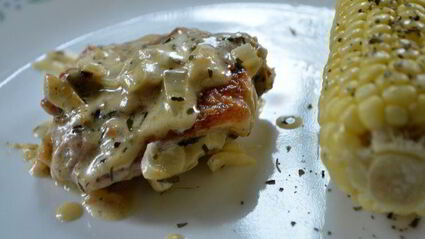 куриные бедрышки в соусе кремово-горчичном