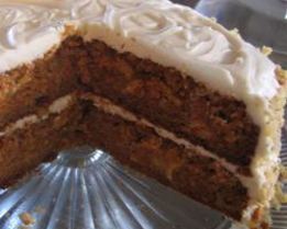 Морковный тортик с кремом из сливочного сыра