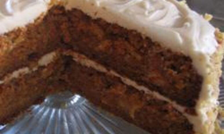 Рецепт морковного тортика с кремом из сливочного сыра