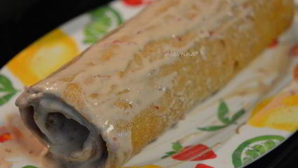 рулет со швейцарским маслянным кремом