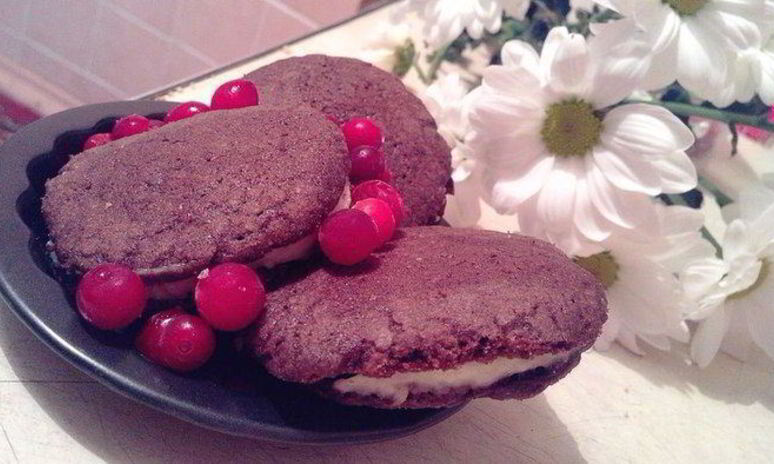 Рецепт шокопеченек с кокосовым кремом