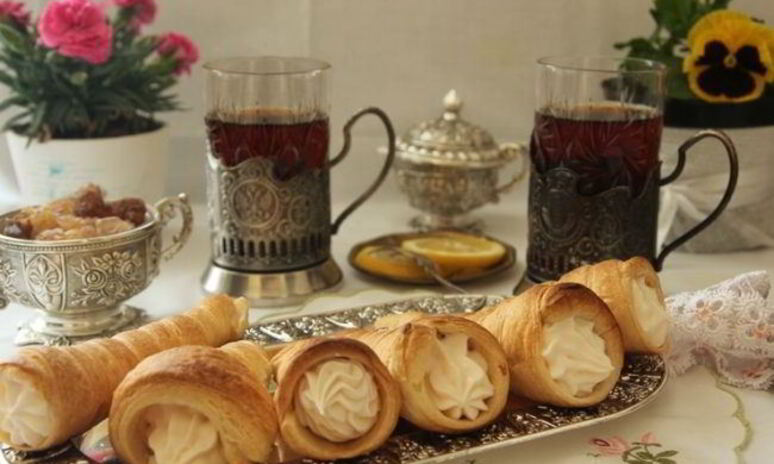 Рецепт слоеных трубочек с белковым кремом