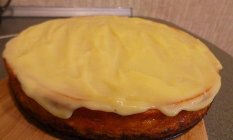 Рецепт тыквенного чизкейка с заварным апельсиновым кремом