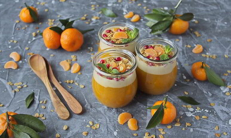 Рецепт тыквенного пудинга с пломбирным кремом