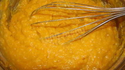 тыквенный рулет с творожным кремом