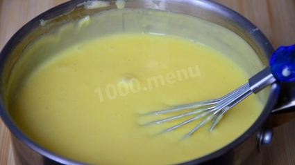 ванильный крем для торта наполеон на желтках