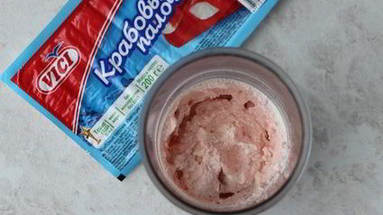 мильфей с крабовым паштетом