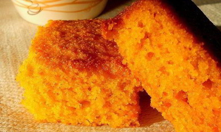 Рецепт морковного манного пудинга с апельсиновым соком