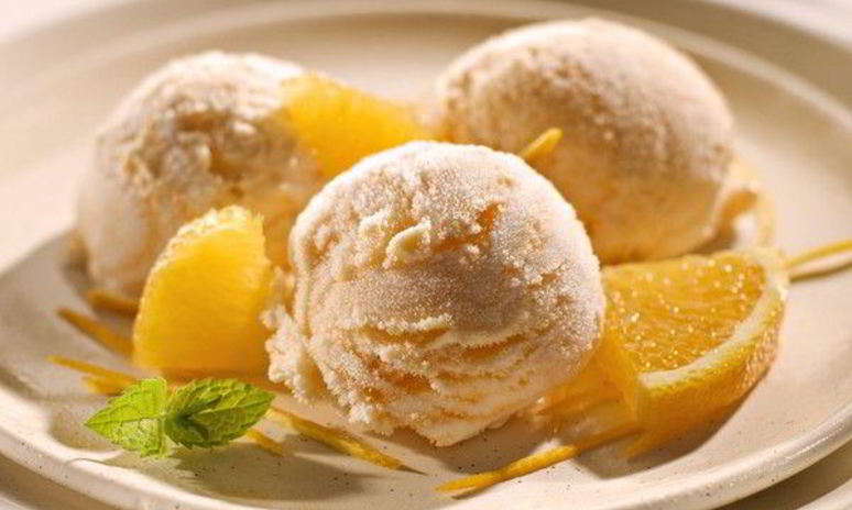 Рецепт апельсинового мороженого