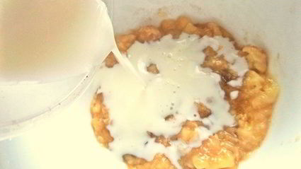 банановое мороженое на кефире